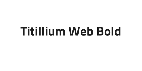 Titillium Web Bold Logo