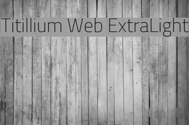 Titillium Web ExtraLight Polices examples