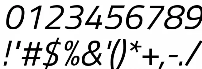 Titillium Web Italic Font OTHER CHARS