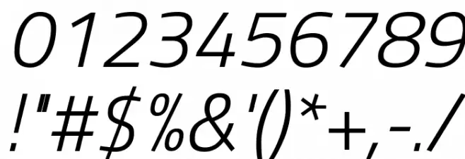 Titillium Web Light Italic Font OTHER CHARS