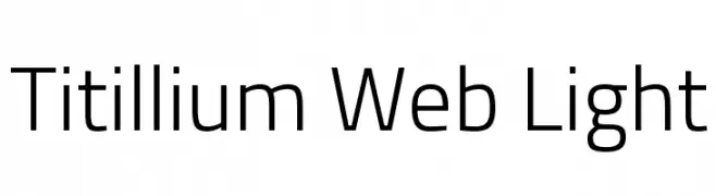 Titillium Web Light  Fuentes Gratis Descargar