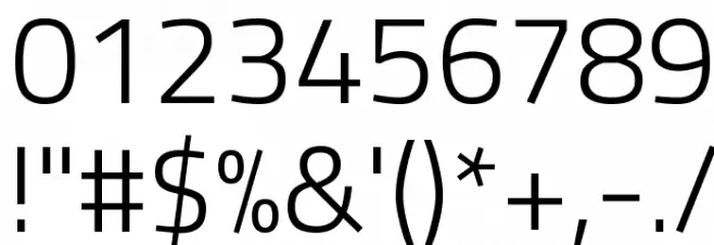 Titillium Web Light Font OTHER CHARS