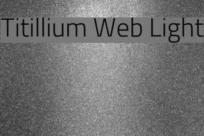 Titillium Web Light Font examples