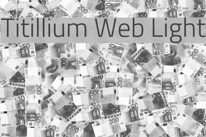 Titillium Web Light Font examples