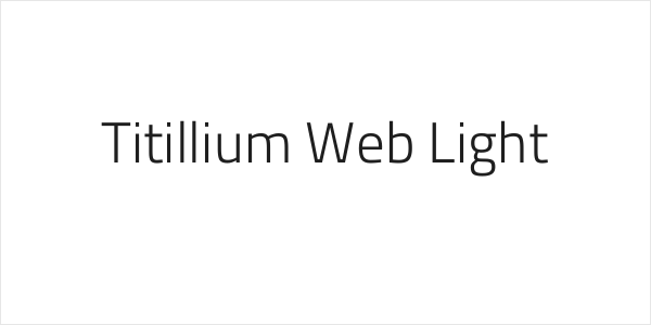 Titillium Web Light Logo