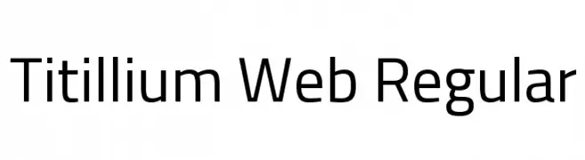 Titillium Web Regular  Frei Schriftart Herunterladen