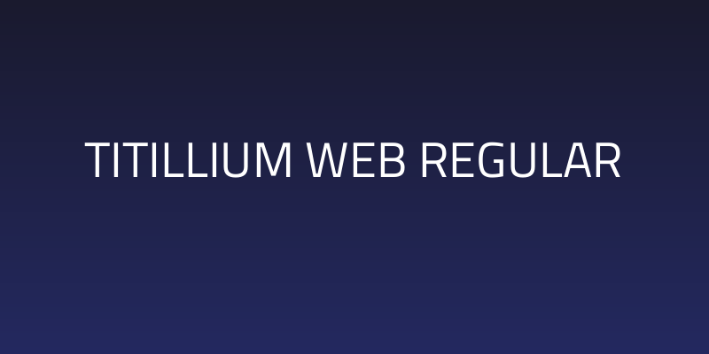 Titillium Web Regular Social Header