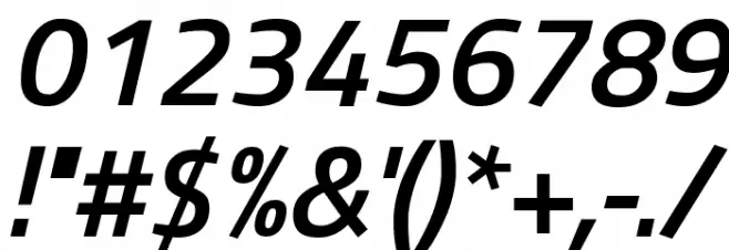 Titillium Web SemiBold Italic Font OTHER CHARS