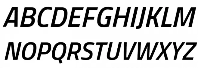 Titillium Web SemiBold Italic Font Litere mari