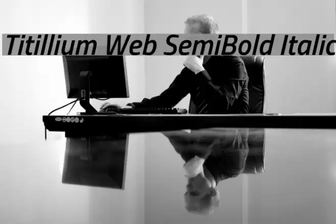 Titillium Web SemiBold Italic Font examples