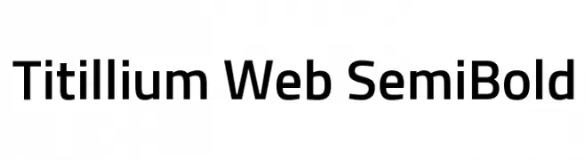 Titillium Web SemiBold  Frei Schriftart Herunterladen