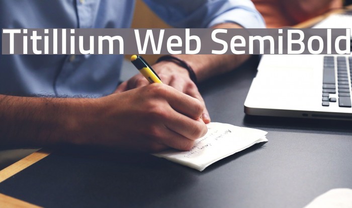 Titillium Web SemiBold Font examples