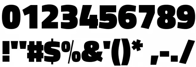 Titillium WebBlack Font OTHER CHARS