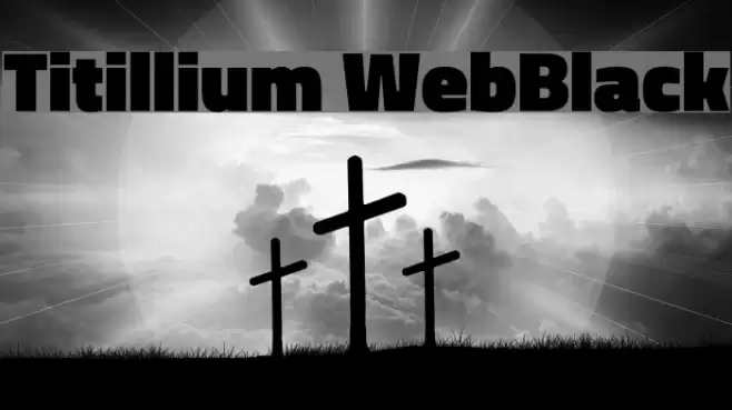 Titillium WebBlack Font examples