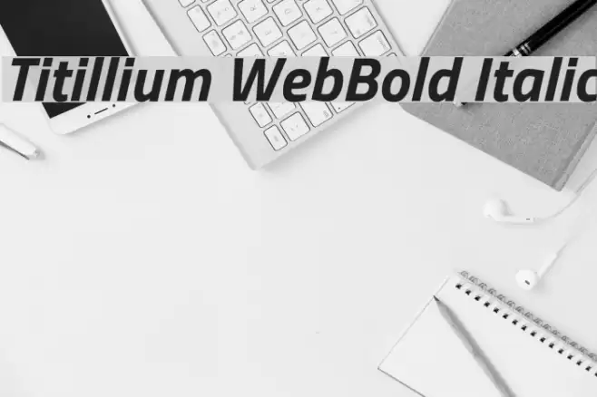 Titillium WebBold Italic Font examples