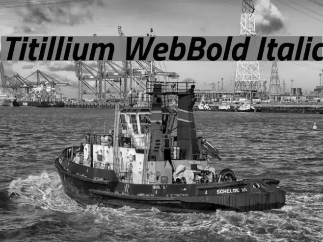 Titillium WebBold Italic Font examples