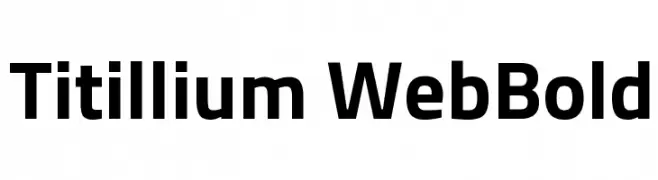 Titillium WebBold  Descarca Fonturi Gratis