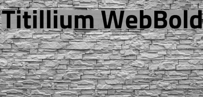 Titillium WebBold Font examples