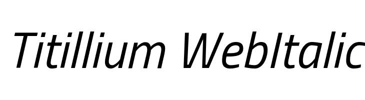 Titillium WebItalic Font