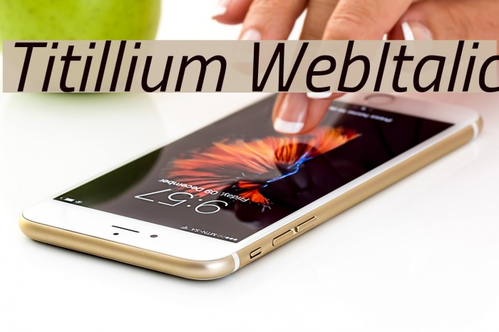 Titillium WebItalic Font examples