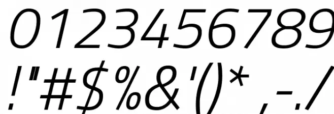 Titillium WebLight Italic Font OTHER CHARS