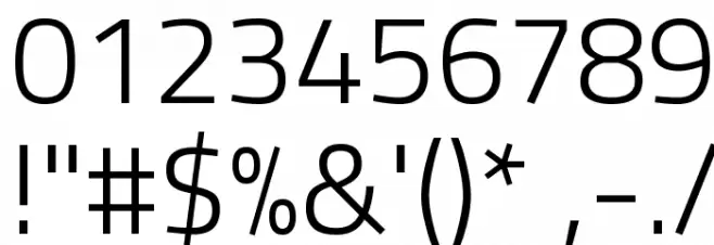 Titillium WebLight Font OTHER CHARS