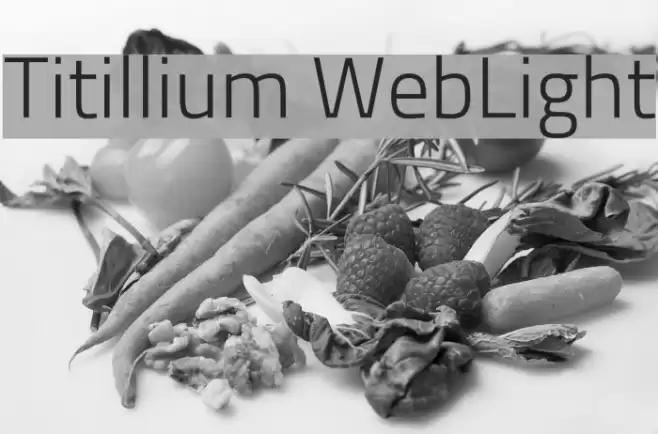 Titillium WebLight Font examples