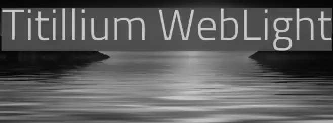 Titillium WebLight Font examples