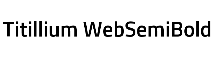Titillium WebSemiBold Font