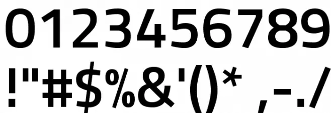 Titillium WebSemiBold Font OTHER CHARS