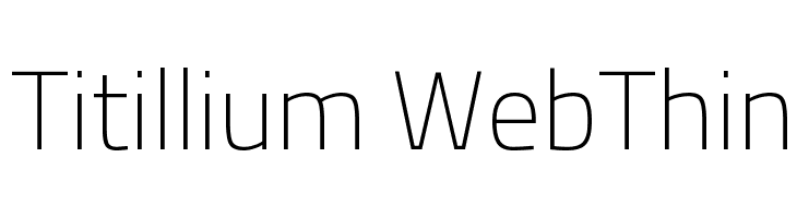 Titillium WebThin Font