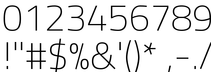 Titillium WebThin Font Alte caractere