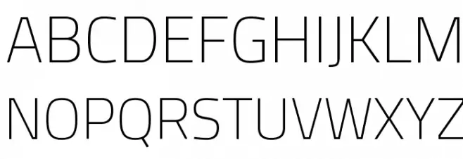 Titillium WebThin Fonte MAIÚSCULAS