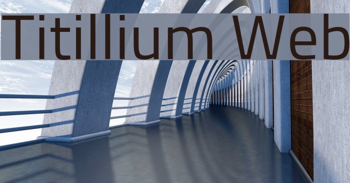Titillium Web Font examples