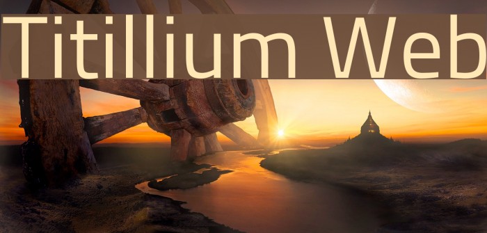 Titillium Web Font examples