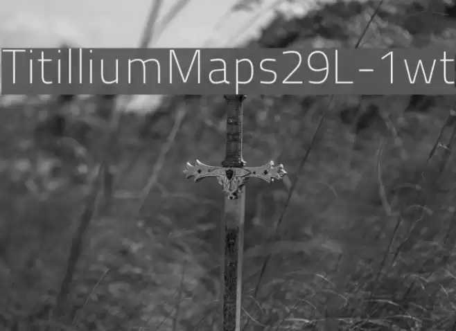 TitilliumMaps29L-1wt Font examples