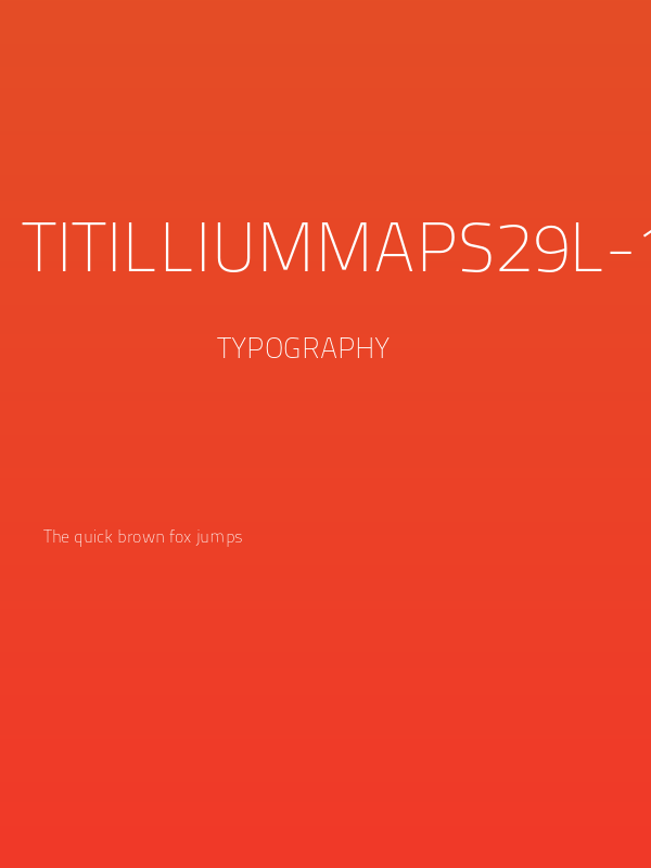 TitilliumMaps29L-1wt Poster