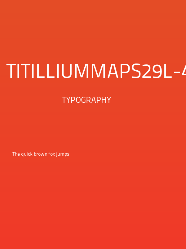 TitilliumMaps29L-400wt Poster