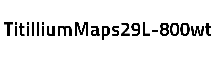 TitilliumMaps29L-800wt Font