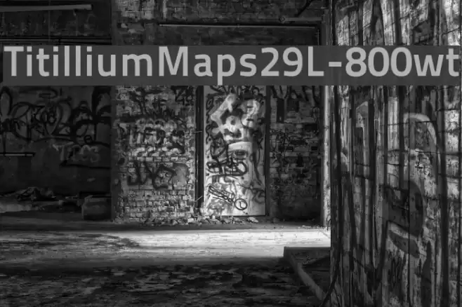 TitilliumMaps29L-800wt Font examples