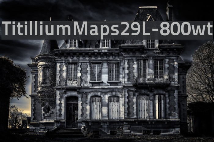 TitilliumMaps29L-800wt Font examples