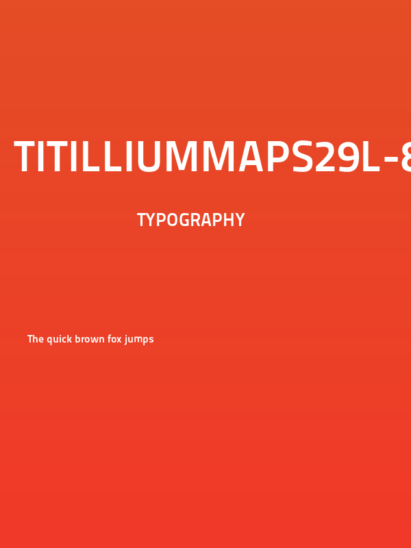 TitilliumMaps29L-800wt Poster
