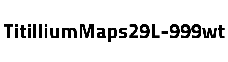 TitilliumMaps29L-999wt Font