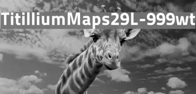 TitilliumMaps29L-999wt Font examples