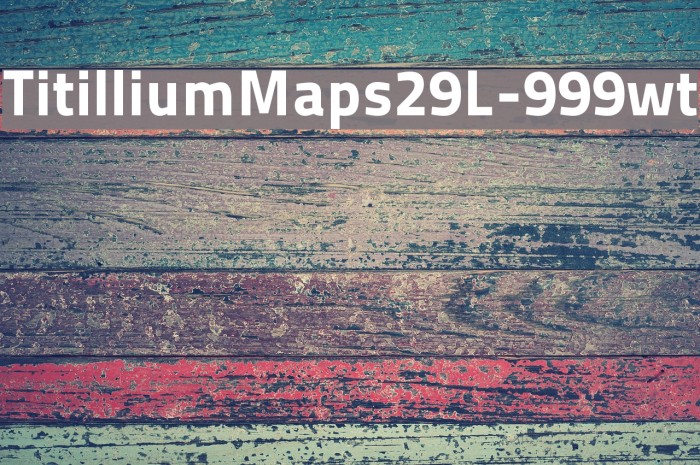 TitilliumMaps29L-999wt Font examples