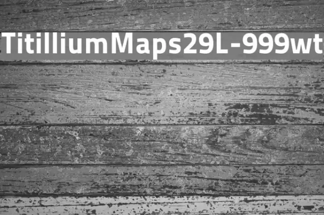 TitilliumMaps29L-999wt Font examples