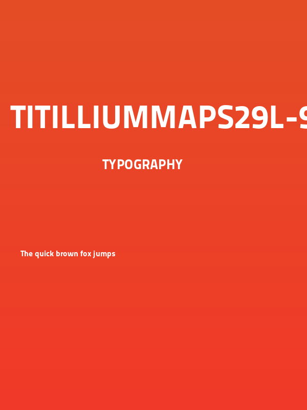 TitilliumMaps29L-999wt Poster
