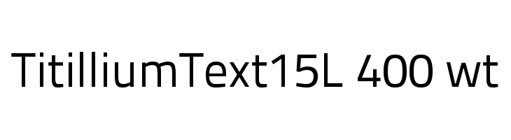 TitilliumText15L 400 wt Font