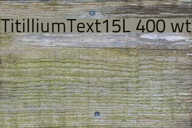 TitilliumText15L 400 wt Example 1