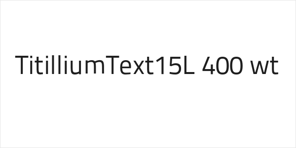 TitilliumText15L 400 wt Logo